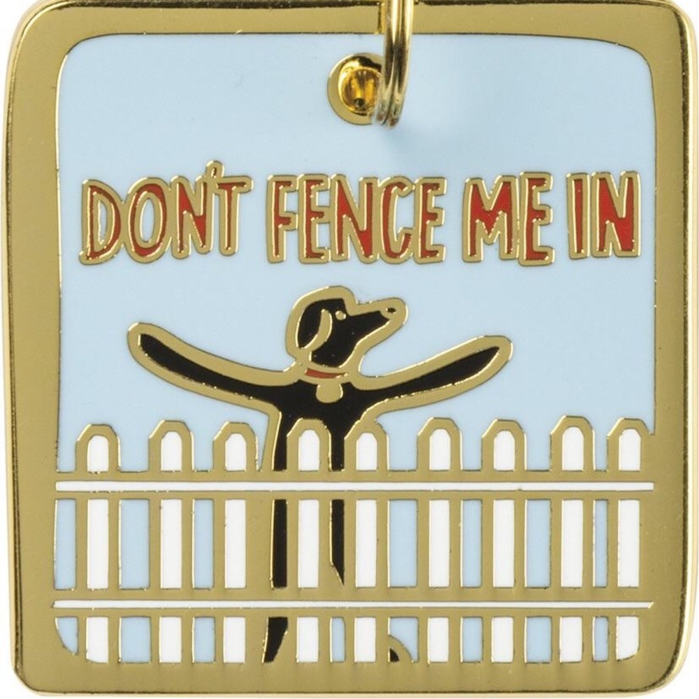 Primitives By Kathy - Don’t Fence Me In Collar Charm - Dog